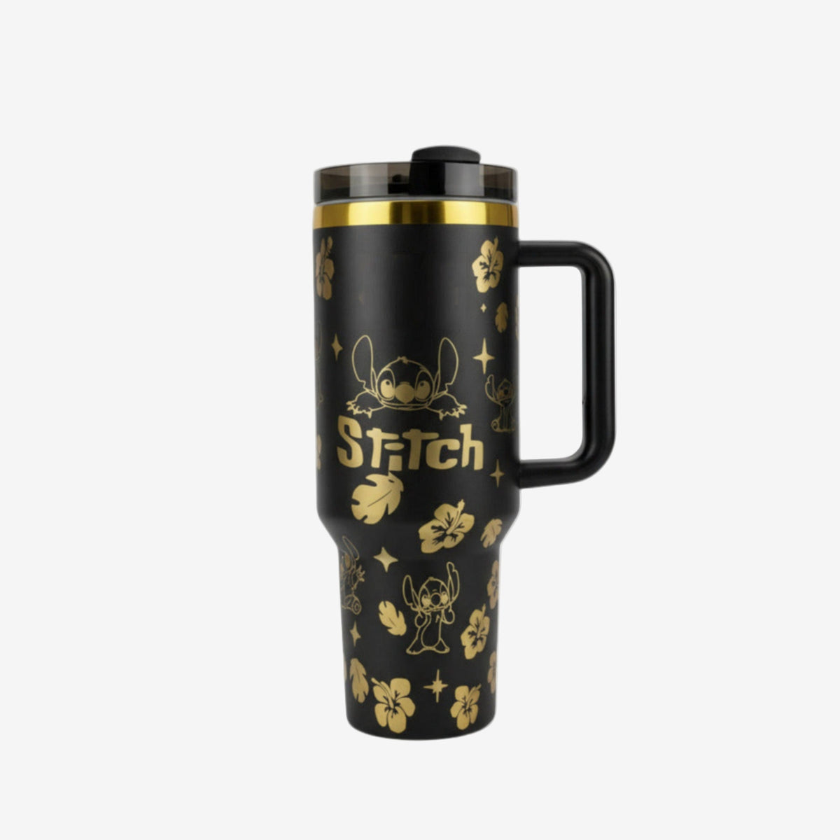 40oz Stainless Steel Tumbler with Handle - Insulated Travel Cup