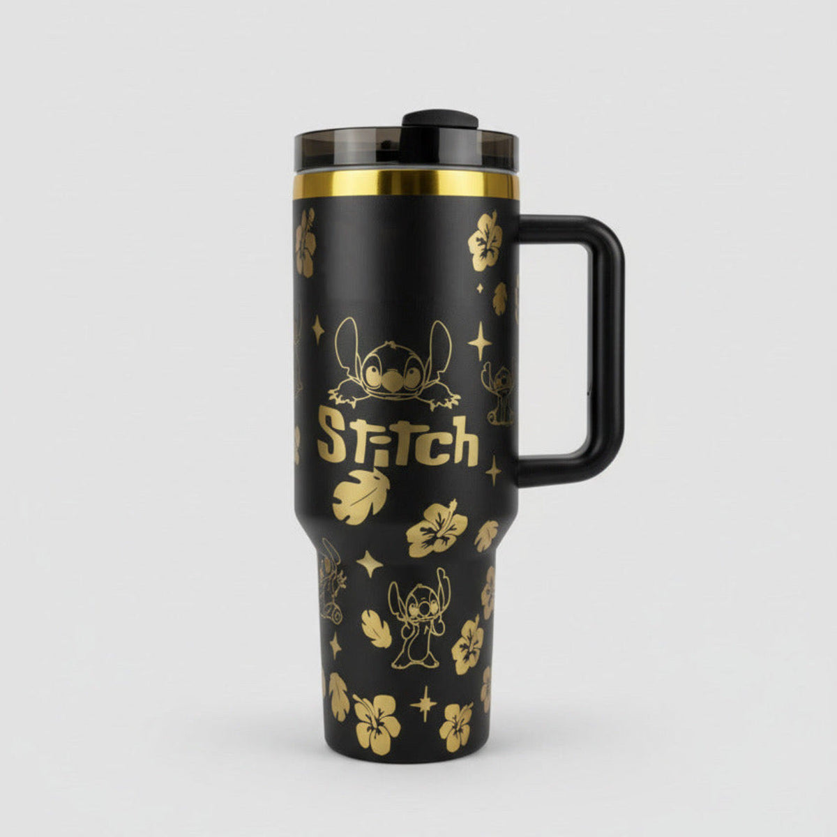 40oz Stainless Steel Tumbler with Handle - Insulated Travel Cup