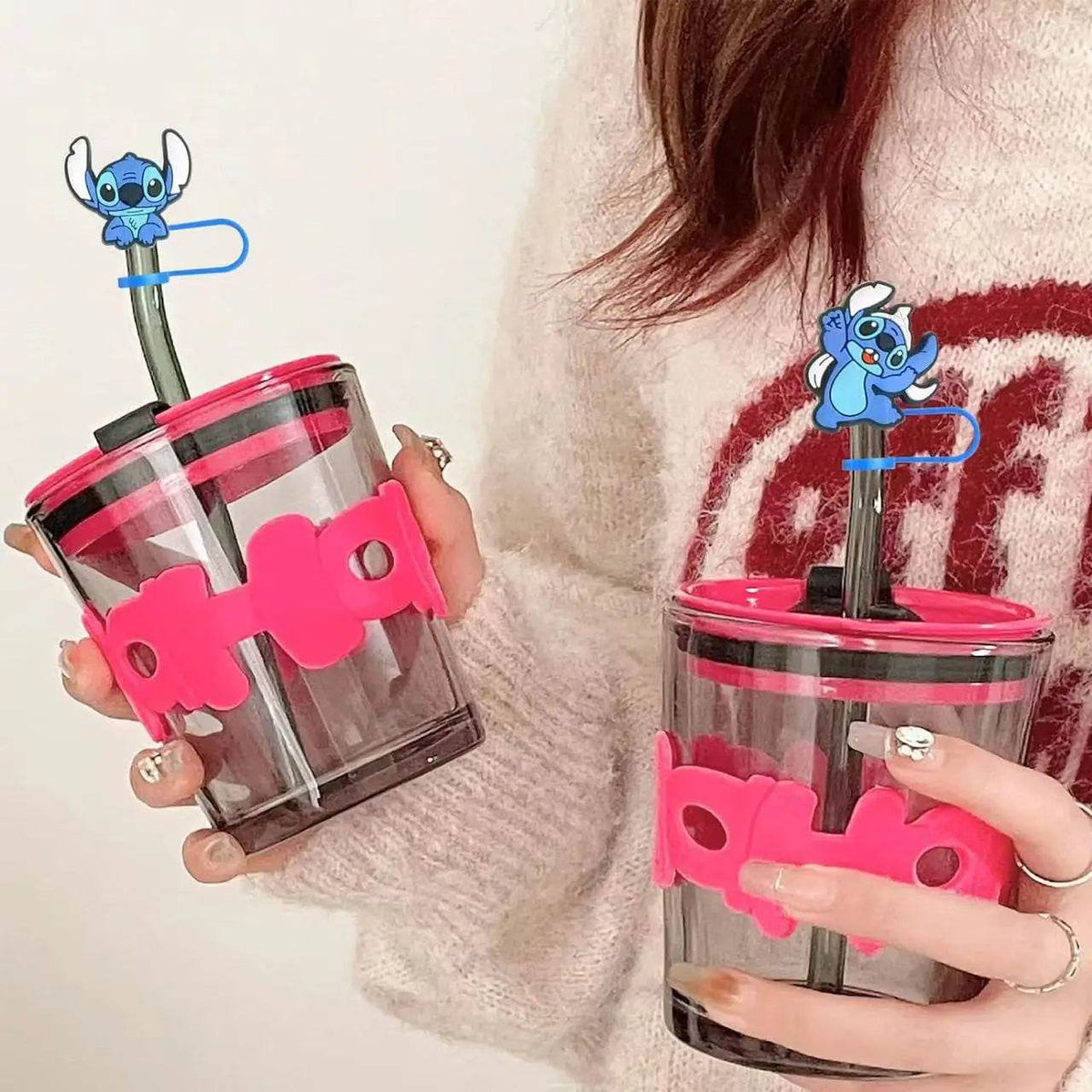 Cartoon Straw Toppers - Reusable Straw Covers with Fun Designs